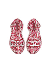 Printed calfskin wedge sandals - | Dolce & Gabbana