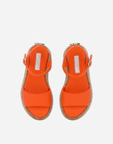 Nappa leather wedge sandals - | Dolce & Gabbana