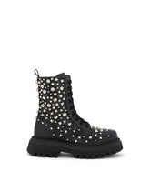 Studded leather combat boots - | Dolce & Gabbana