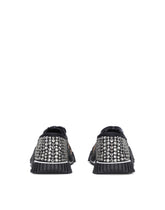 Leopard-design jacquard NS1 sneakers with fusible rhinestones - | Dolce & Gabbana