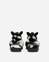Zebra-design faux fur sliders - | Dolce & Gabbana