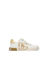 Portofino Light sneakers with DG logo print - | Dolce & Gabbana
