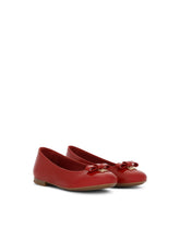 Patent leather ballet flats with metal DG logo - | Dolce & Gabbana