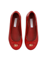 Patent leather ballet flats with metal DG logo - | Dolce & Gabbana