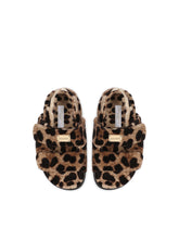 Leopard-print terrycloth sandals - | Dolce & Gabbana
