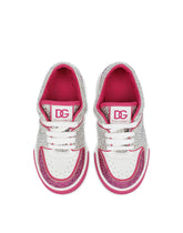 New Roma sneakers with fusible rhinestones - | Dolce & Gabbana