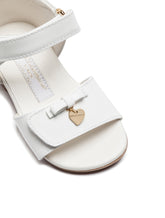 Patent leather sandals with charm embellishment - | Dolce & Gabbana
