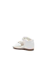 Patent leather sandals with charm embellishment - | Dolce & Gabbana