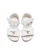 Patent leather sandals with charm embellishment - | Dolce & Gabbana