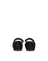 Lace Mary Jane ballet flats with bejeweled embellishment - | Dolce & Gabbana