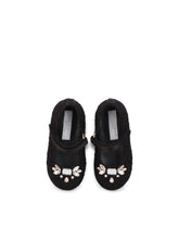 Lace Mary Jane ballet flats with bejeweled embellishment - | Dolce & Gabbana