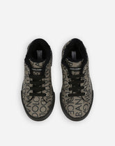 Portofino sneakers in coated jacquard logo - | Dolce & Gabbana