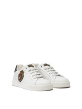 Portofino light sneakers with logo patch in french wire - | Dolce & Gabbana