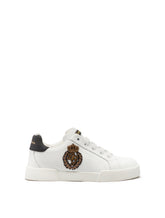 Portofino light sneakers with logo patch in french wire - | Dolce & Gabbana