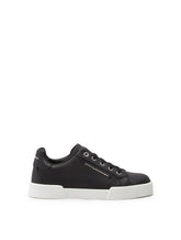 Calfskin Portofino light sneakers with logo - | Dolce & Gabbana