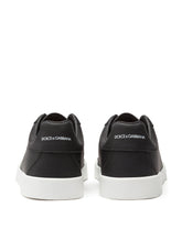 Calfskin Portofino light sneakers with logo - | Dolce & Gabbana