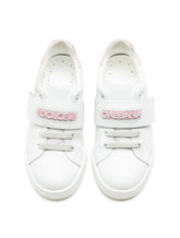 PORTOFINO LIGHT SNEAKERS IN CALFSKIN WITH LOGO - | Dolce & Gabbana