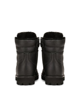 Calfskin combat boots - | Dolce & Gabbana