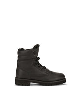 Calfskin combat boots - | Dolce & Gabbana