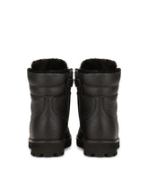 Calfskin combat boots - | Dolce & Gabbana