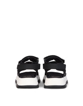 Mesh trekking sandals with jacquard logo - | Dolce & Gabbana