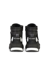 Nylon Daymaster high-top sneakers with DG logo - | Dolce & Gabbana