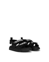 Calfskin sandals with DG logo tape - | Dolce & Gabbana