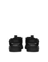 Calfskin sandals with DG logo tape - | Dolce & Gabbana