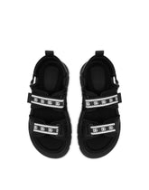 Calfskin sandals with DG logo tape - | Dolce & Gabbana