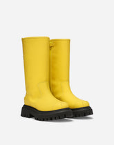 Rubberized calfskin boots - | Dolce & Gabbana