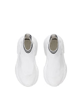 High-top slip-on sneakers in stretch mesh - | Dolce & Gabbana