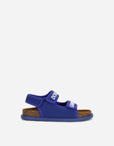 Technical fabric sandals with logo embroidery - | Dolce & Gabbana