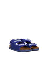 Technical fabric sandals with logo embroidery - | Dolce & Gabbana
