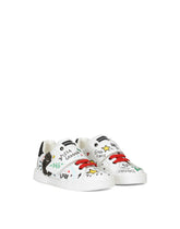 Calfskin Portofino Custom sneakers - | Dolce & Gabbana
