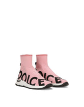 Sorrento 2.0 stretch mesh high-top sneakers - | Dolce & Gabbana