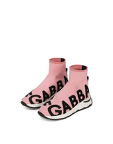Sorrento 2.0 stretch mesh high-top sneakers - | Dolce & Gabbana