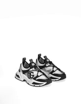 Airmaster sneakers in knit fabric with DG logo - | Dolce & Gabbana