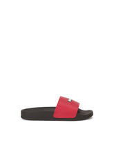 Branded calfskin sliders - | Dolce & Gabbana