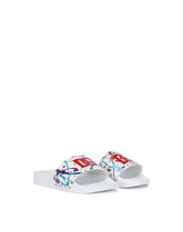 Sliders with color splash print - | Dolce & Gabbana