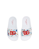 Sliders with color splash print - | Dolce & Gabbana