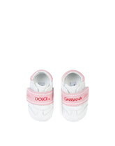 Nappa leather sneakers with logo - | Dolce & Gabbana