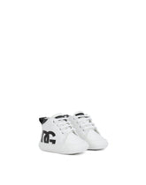 Nappa leather sneakers with DG logo - | Dolce & Gabbana