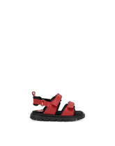 Calfskin sandals with DG logo - | Dolce & Gabbana