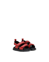 Calfskin sandals with DG logo - | Dolce & Gabbana