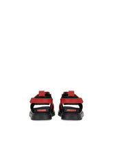 Calfskin sandals with DG logo - | Dolce & Gabbana
