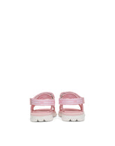BEACHWEAR SANDALS IN PATENT LEATHER WITH RIBBON LOGO - | Dolce & Gabbana