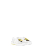 Rubber sandals with DG flower logo - | Dolce & Gabbana
