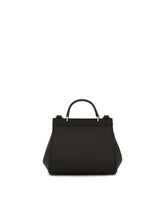 Leather Sicily mini bag with studs - | Dolce & Gabbana