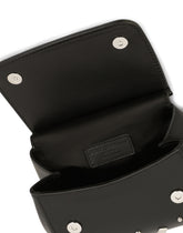 Leather Sicily mini bag with studs - | Dolce & Gabbana
