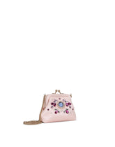 Satin crossbody bag with crystals - | Dolce & Gabbana